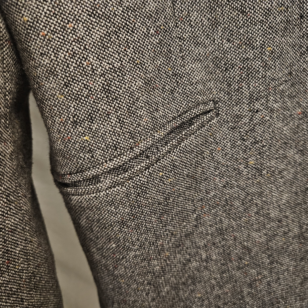 Men's H&M Tan Slim Fit Tweed Blazer Jacket Size 42R - Picture 16 of 16